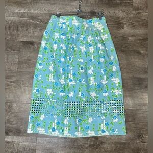 VINTAGE LILLY PULITZER THE LILLY COLORFUL FLORAL SKIRT RARE VHT